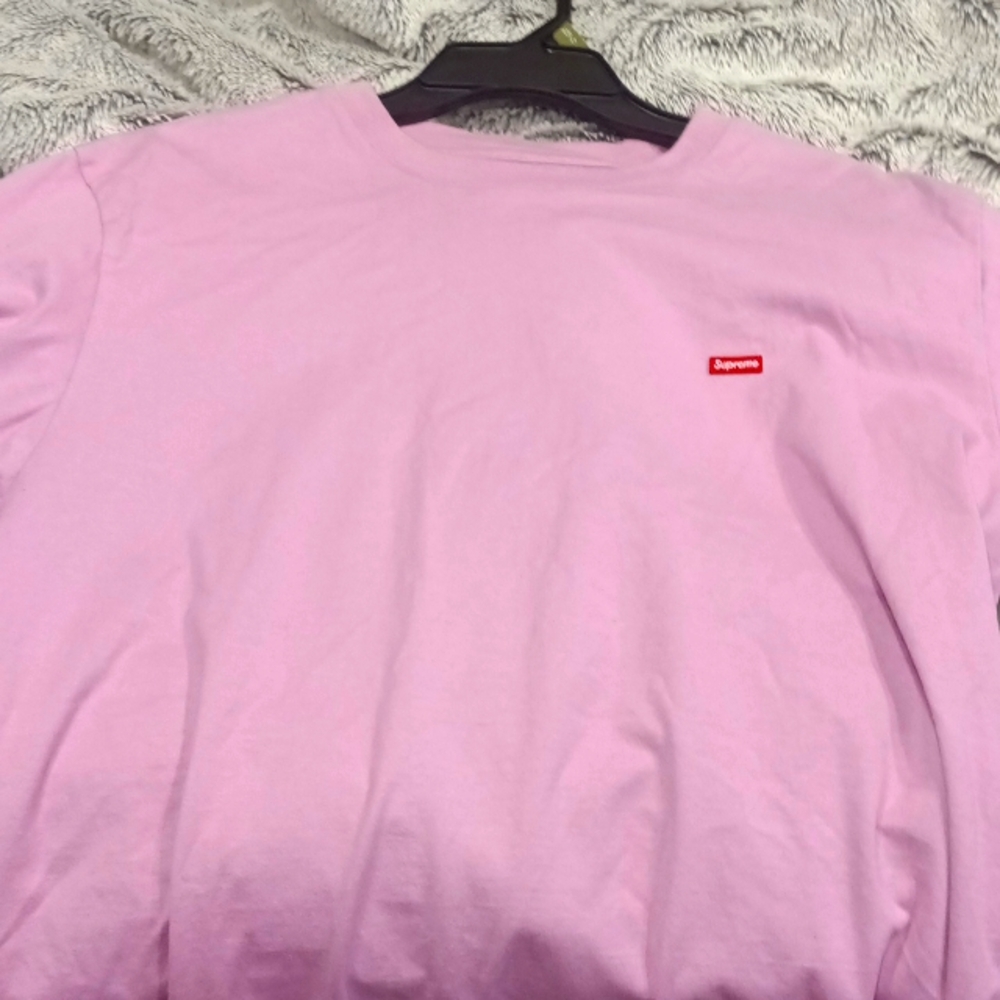 SUPREME Small Box Logo Short Sleeve T Pink Size XL
